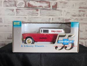lot 716 image: Liberty Classics 1955 Chevrolet Tru-Test True Value Die Cast Metal Bank