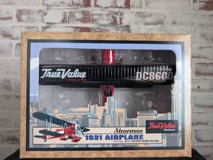 lot 902 image: True Value Hardware Stearman 1931 Airplane Die-Cast Metal Coin Bank