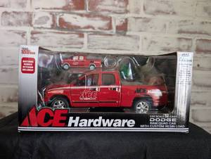 lot 1109 image: ACE Hardware 124 Scale Die-Cast Dodge Ram Quad Cab with Custom Resin Load