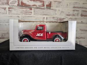 lot 1110 image: SpecCast Ace Hardware 1937 Ford Pickup Die Cast Metal Collector Replica
