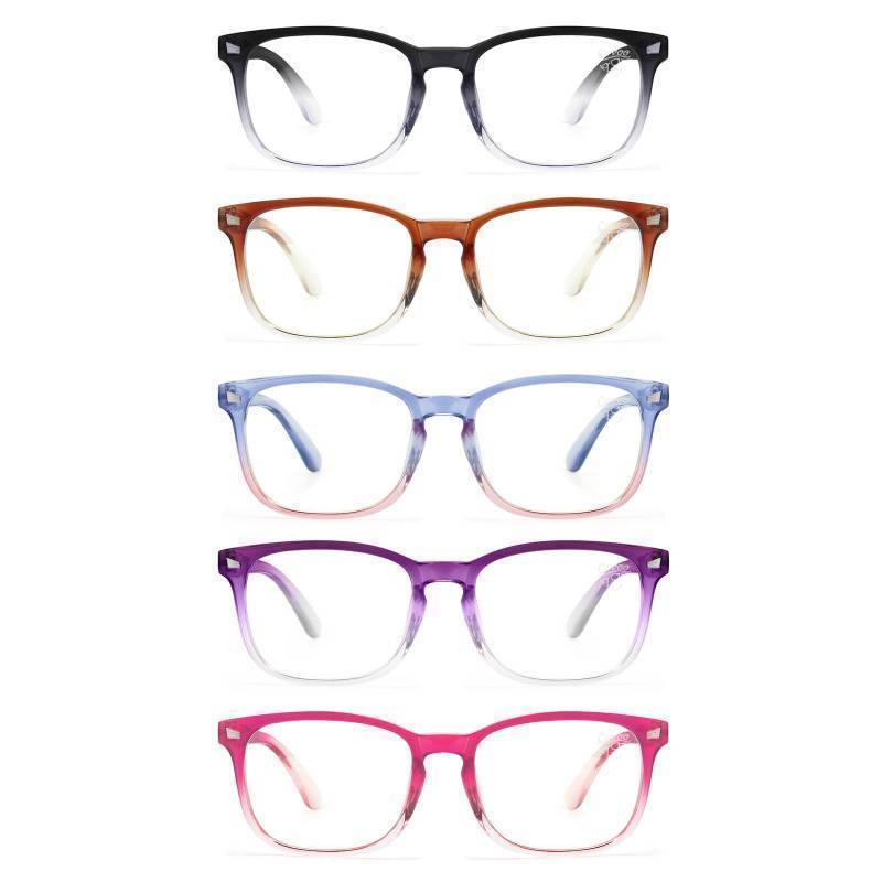 lot 26310 image: Reading Glasses for Women - Lightweight, Comfortable Fit, Clear Vision - Blue Light Blocking - Retail $49