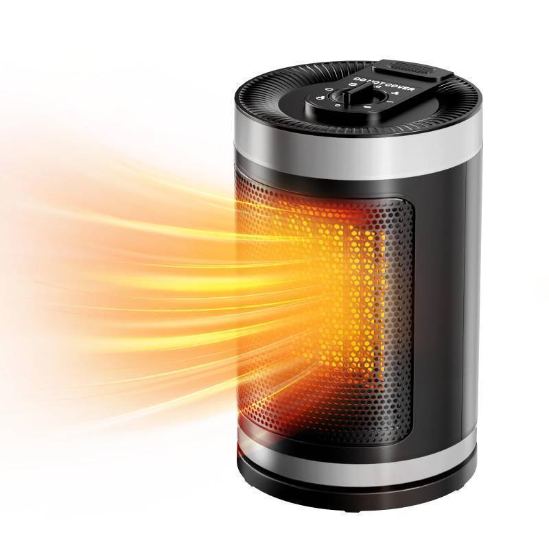 lot 35401 image: Electric Space Heater, Portable Small Space Heater with Temperature Sensor for Indoor Use, Digital Display, 1-12H Timer, Eco and Fan Mode,1500W PTC Ceramic Fast Safety Heat.  FAN DOES NOT BLOW. - Retail $30