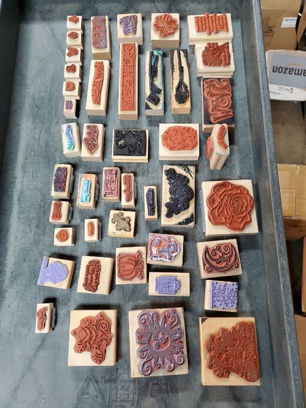 lot 44596 image: Vintage Stampin Up Ink Stamps - Retail $100