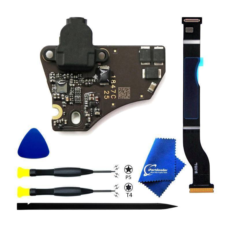 lot 56545 image: A1932 Audio Board Headphone Jack Connector wCable Replacement for MacBook Air (Retina,13-inch,20182019) 923-02823 923-02812 820-01124-A 821-01528-A(Black) Missing Accessories  - Retail $30