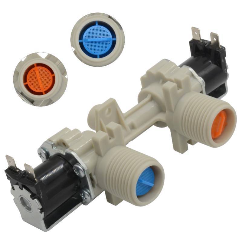lot 56590 image: W10906602 WasherDryer water inlet valve Compatible with Whirlpool Kenmore Amana Washer Replace W10869511 W11176412 4460930 AP6036153 PS11769643 EAP11769643 - Retail $40