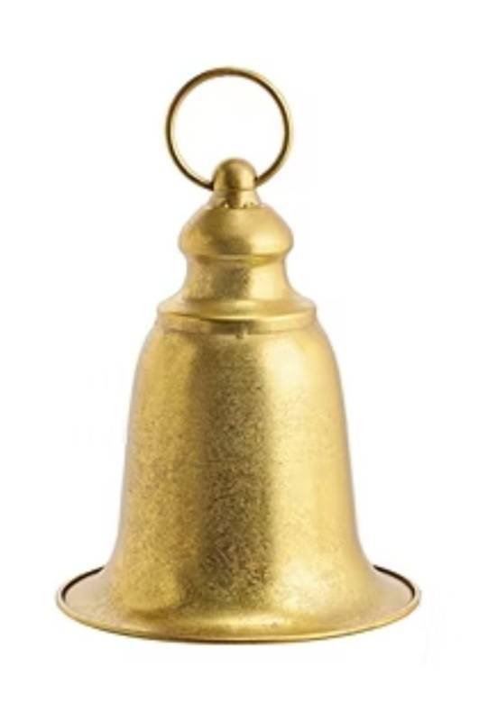 lot 56732 image: Martha Stewart Oversized Gold Bell Christmas Ornament - Retail $36