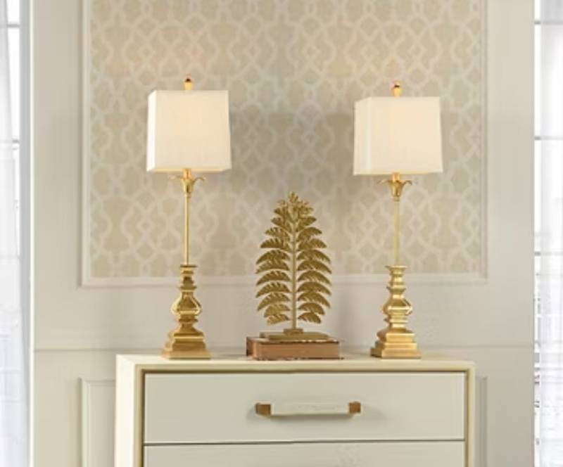 lot 56735 image: Stylecraft 33.5 2-pc. Lamp Set - Retail $160