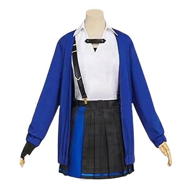lot 61988 image: Adult JK Uniform Women Cosplay Costume Top and Skirt Set for School Party Dress Up Outfit - Retail $30