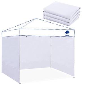 lot 72355 image: Instant Canopy Tent Sidewalls for 10x10 Pop Up Canopy Waterproof,99% UV Protection��3 Piece Sidewalls, White(3PCS Sidewall Only, Canopy Tent NOT Included) - Retail $36