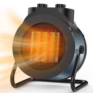 lot 72371 image: Space Heaters for Indoor Use, 1500W PTC Electric Heater with 90°Adjustable Angle, Fast Safety Heat, Small Portable Heater for Office Home. - Retail $34