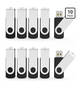 lot 72384 image: 8GB USB Flash Drive Flash Drives USB 2.0 Thumb Drive Memory Stick Zip Drives Bulk (8GB, 10 Pack, Black) - Retail $38