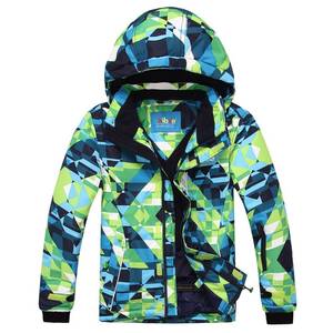 lot 72391 image: Big Boys Waterproof Breathable Snowboard Ski Jacket (Print, 12). Needs to be Washed. - Retail $68