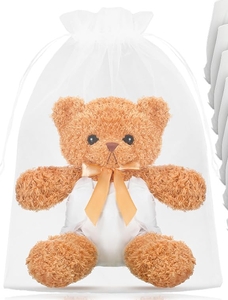 lot 72465 image: 6 Sets Bear Blindfolded Diaper Changing Coed Baby Shower Games Kit Baby Dolls Bears Diapers for Bridal Shower. - Retail $20