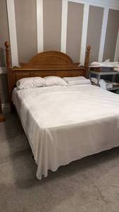 lot 924 image: American Drew king size bed headboard is 62 x 83 x 5 in