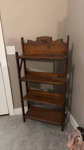 lot 925 image: Vintage bookcase 53 x 26 x 10 in