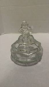 lot 1506 image: Glass powder jar