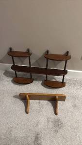 lot 1951 image: Wall shelves