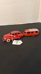 lot 1044 image: Hubley Lincoln Zephyr with trailer