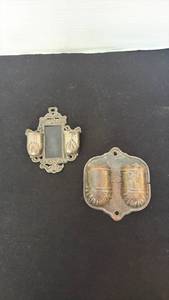 lot 1219 image: Vintage metal match holders