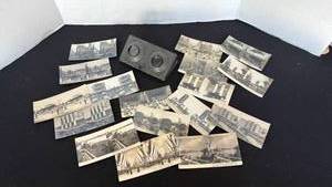 lot 1224 image: Collection of Historical Postcards and Stereoscope Viewer