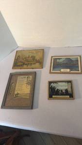 lot 1249 image: Vintage advertisement picture thermometers