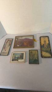 lot 1251 image: Vintage advertisement picture thermometers