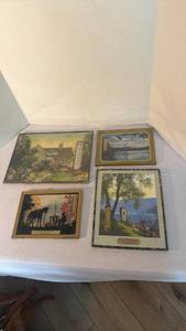 lot 1253 image: Vintage advertisement picture thermometers