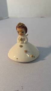 lot 1274 image: Josef Originals American Beauty mushroom birthday girl 3 inch tall figurine December