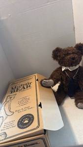 lot 1641 image: Boyds Collection Mohair Bear with Original Box