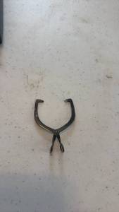 lot 1665 image: Vintage sterling silver ice tongs