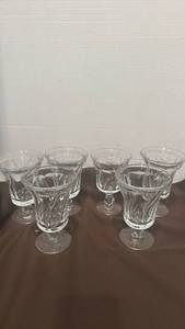 lot 1708 image: Vintage Fostoria Jamestown Clear Water Goblets