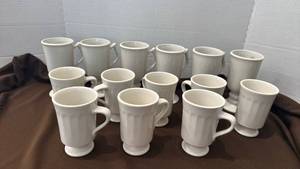lot 1749 image: Syracuse China and Hall Econo Rim restaurant ware mugs