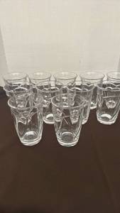 lot 1755 image: Noritake Sweet Swirl Clear Highball Glasses set of 11