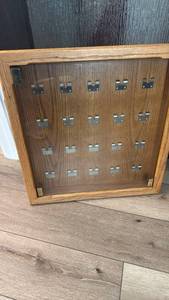 lot 1813 image: Shadow box belt buckle holder 22x21