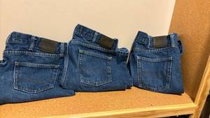 lot 1942 image: Three pair of jeans - size 36 x 32