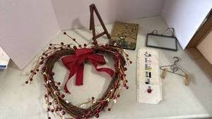 lot 2114 image: Heart wrath, small easel and more