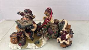 lot 2176 image: Boyds Bears Santa & Friends Christmas Figurines and Ornaments