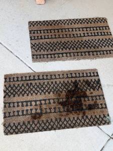 lot 3106 image: Pair of door mats