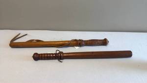 lot 1455 image: Wooden nightsticks