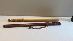 lot 1457 image: Wooden nightsticks