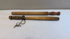 lot 1472 image: Wooden nightsticks