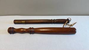 lot 1477 image: Wooden nightsticks