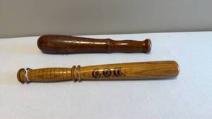 lot 1481 image: Wooden nightsticks