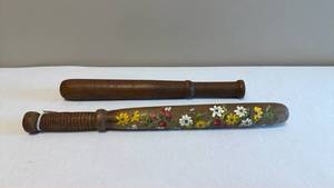 lot 1483 image: Wooden nightsticks