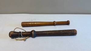 lot 1491 image: Wooden nightsticks