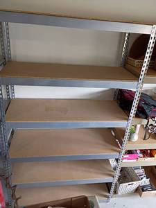 lot 2078 image: Garage Shelves.   84 x 48 x 18