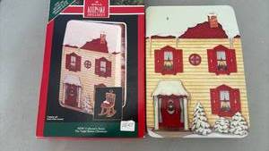 lot 2191 image: Christmas House Ornament Set with Night Before Christmas Theme