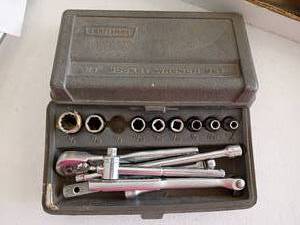 lot 2212 image: Craftsman Socket Wrench Set.  Missing 38