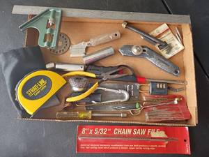 lot 2240 image: Various Tools   Needle Nose Pliers, Laser Levels and More