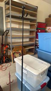 lot 2303 image: Metal plant hanger adjustable height